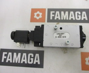 Воздушный клапан
Namur 5/2 Wege-Ventil
Jeweils bestehend aus den mit * gekennzeichneten Positionen:
*AC-N8500
Namur 5/2 Wege-Ventil
*AM-5211A
Spulenbefestigungsmutter, NC, 3/2, U1/U3
Radiale Entlüftung
*DA-0051
Spule U1 - 3,5 W - 24 VDC Univer